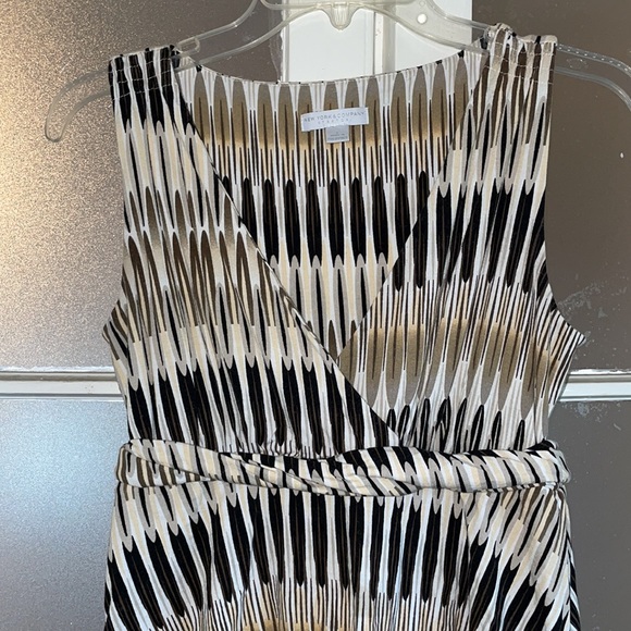 Tan Print Summer Dress - Picture 2 of 10